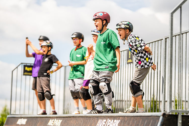 Zdjęcie z hulajnogowego obozu letniego ScootiveCamp